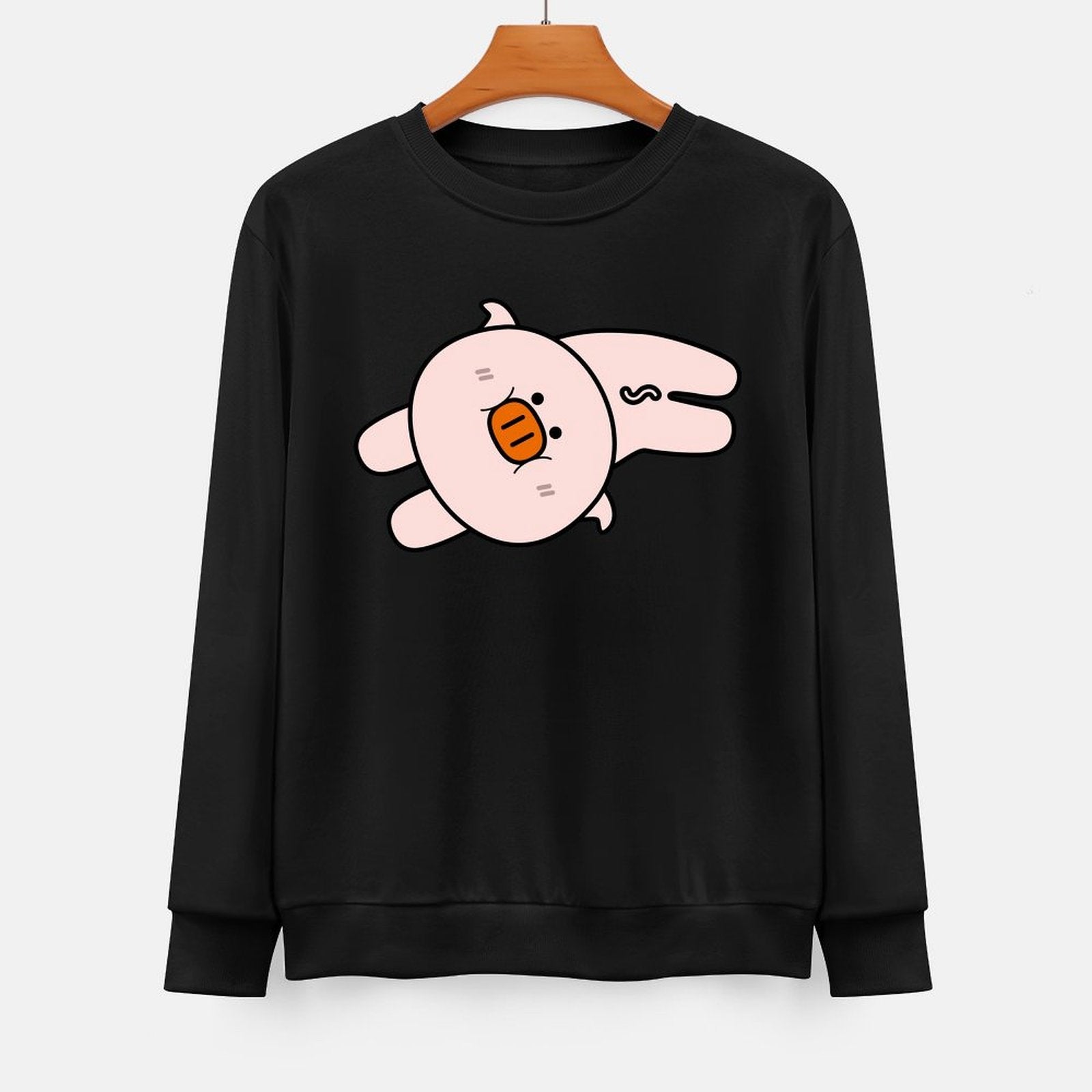 Front Patterned Long Sleeve TopSmoothWear Wrinkle-Free